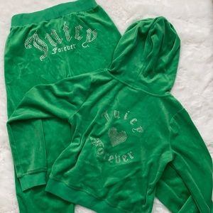 Juicy Couture x Forever 21 Collab Green Tracksuit